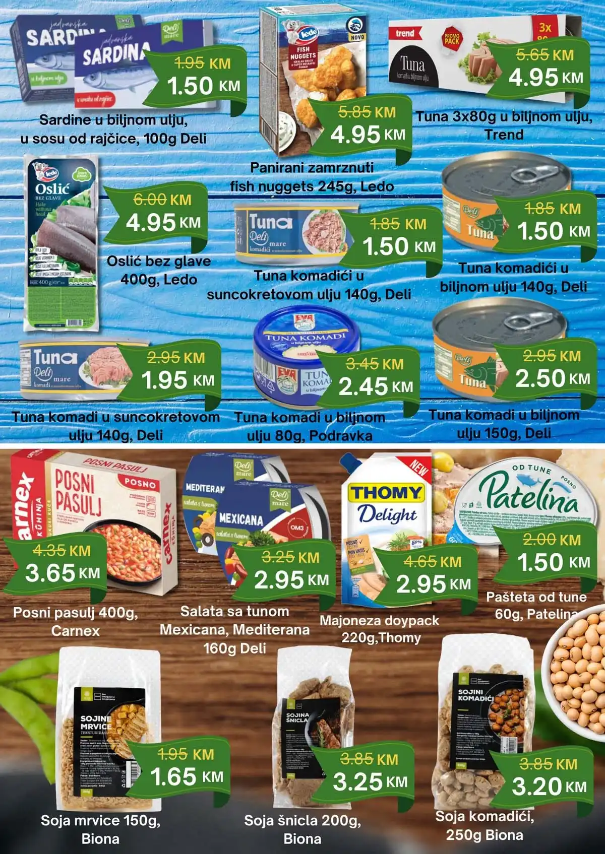 UTD BEST posni letak katalog sniženja strana 2 akcijske cijene posnih proizvoda do 12. aprila 2026