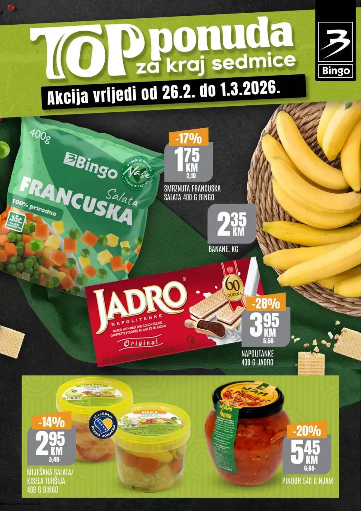 Vikend akcija sniženja Bingo