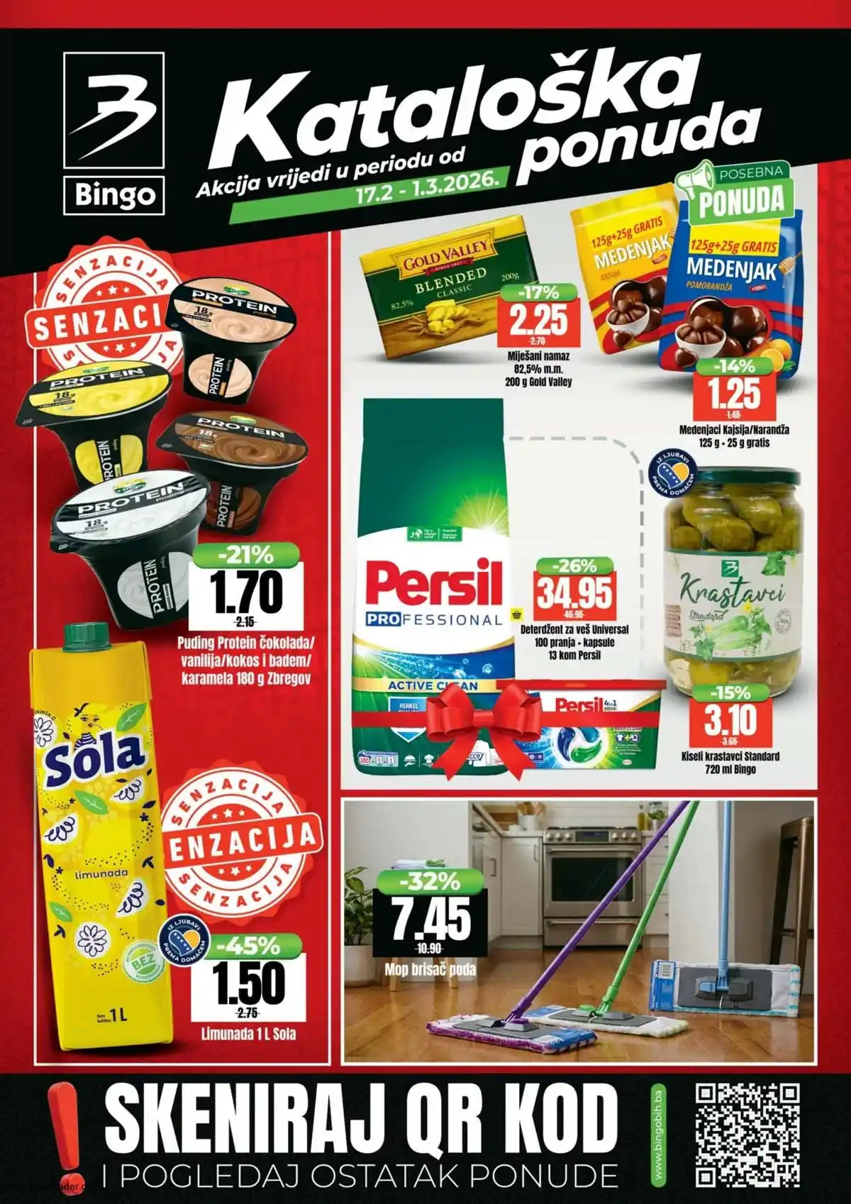 Bingo katalog sniženja – strana 1 – akcija do 1. marta 2026 BiH