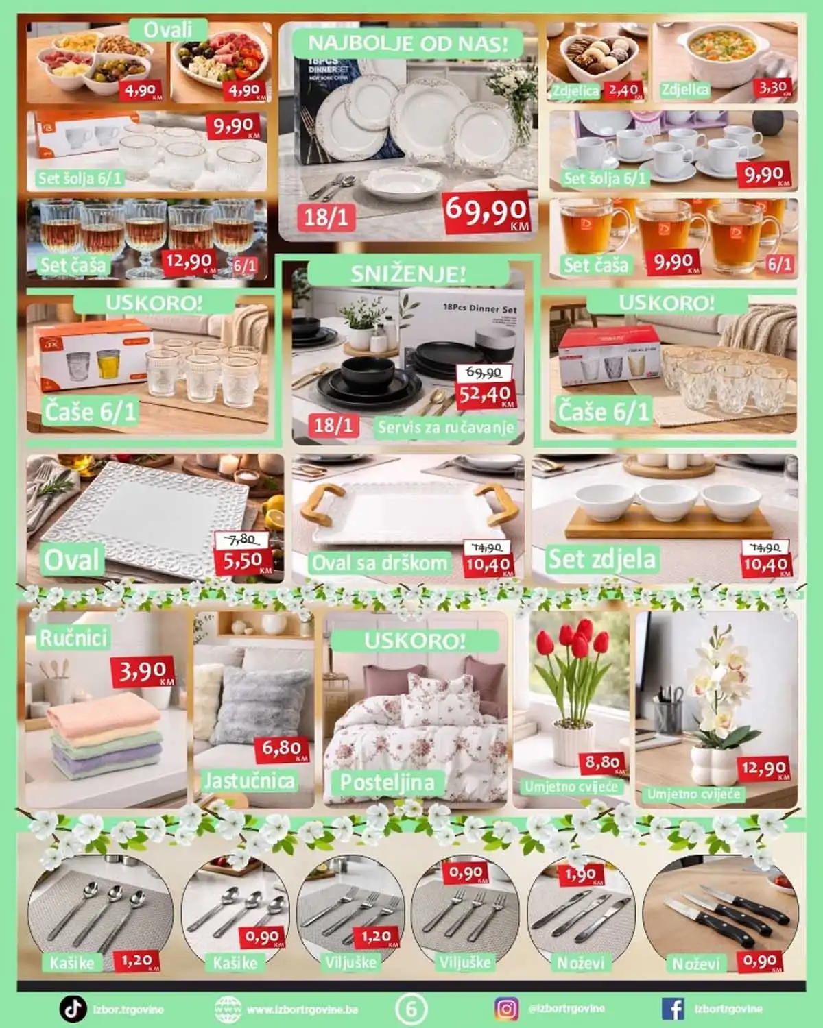 Izbor Trgovine akcija – kućni proizvodi i garderoba na sniženju do 02. aprila 2026 (strana 6)