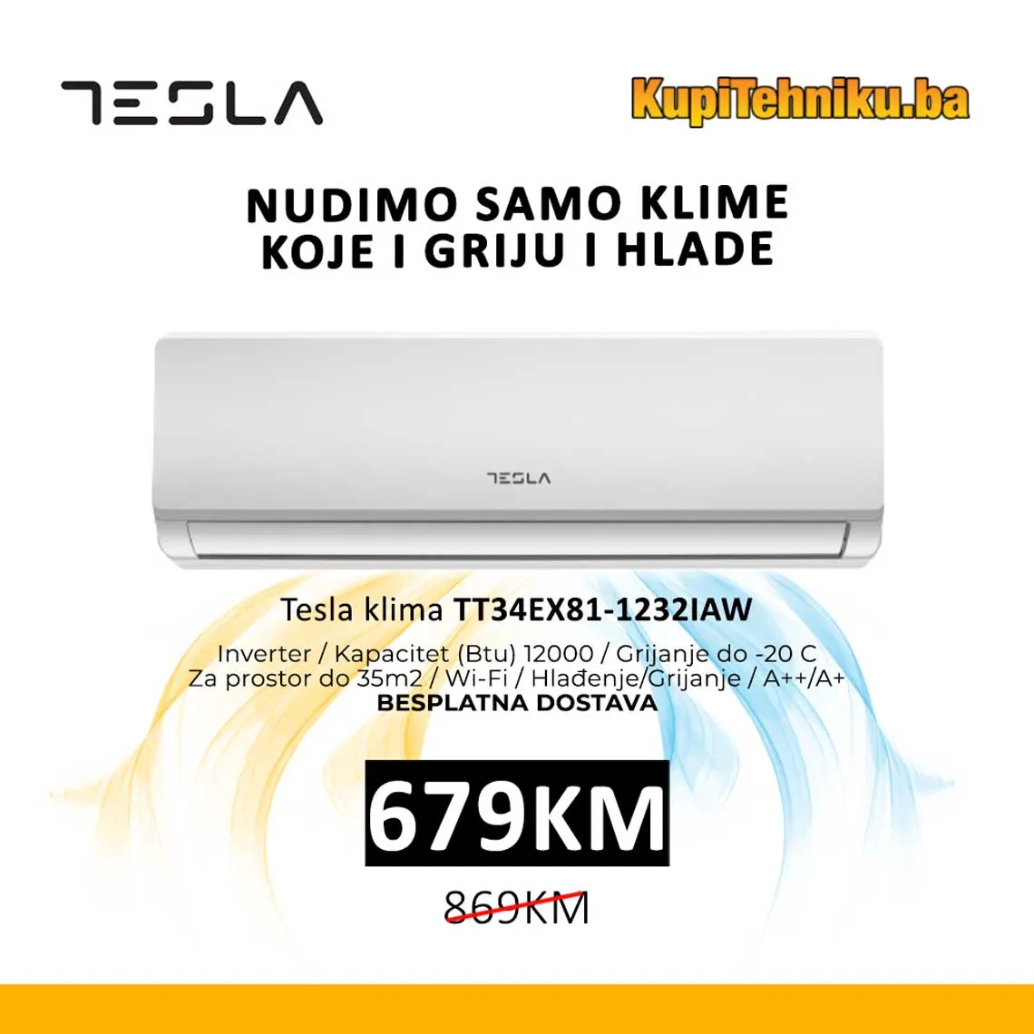 KUPITEHNIKU Super akcija Tesla veš mašina